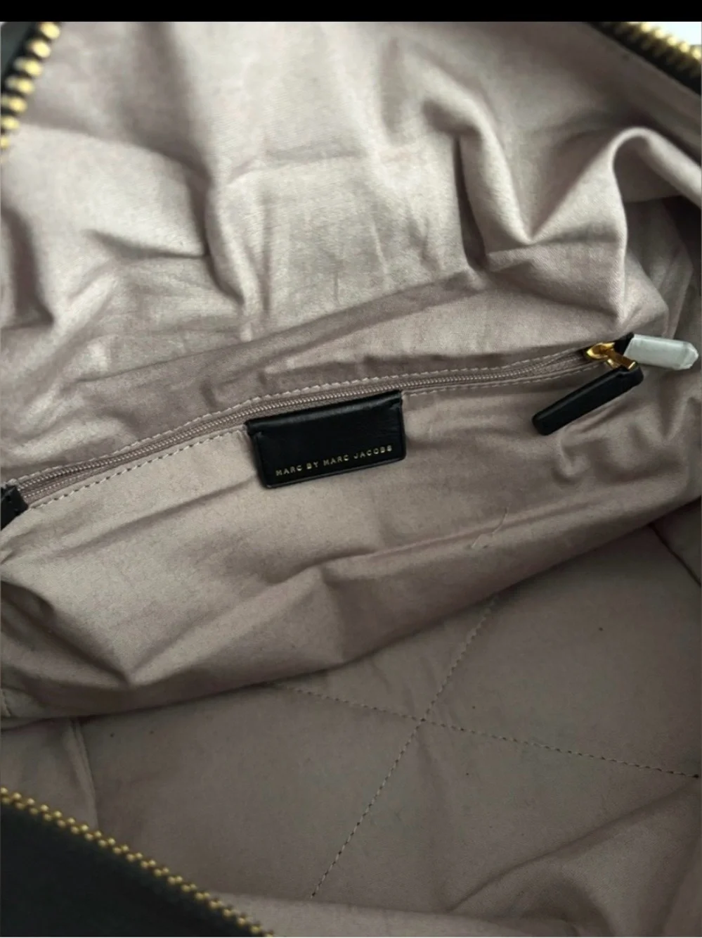 Marc by Marc Jacobs Black Textured Leather Satchel